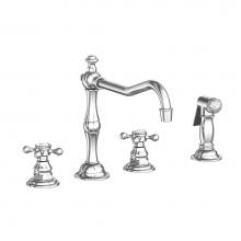 Newport Brass 943/26 - Chesterfield  Kitchen Faucet with Side Spray