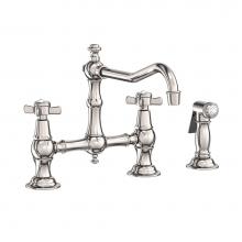 Newport Brass 945-1/15P - Kitchen Bridge Faucet with Side Spray