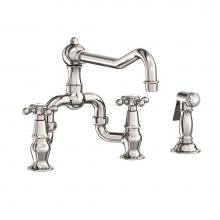 Newport Brass 9452-1/15P - Kitchen Bridge Faucet with Side Spray