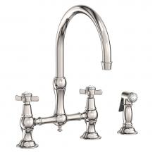 Newport Brass 9456/15P - Kitchen Bridge Faucet with Side Spray