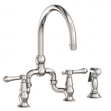 Newport Brass 9459/15P - Kitchen Bridge Faucet with Side Spray