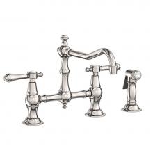 Newport Brass 9462/15P - Kitchen Bridge Faucet with Side Spray