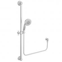 Newport Brass 280E/65 - Slide Bar with Multifunction Hand Shower Set