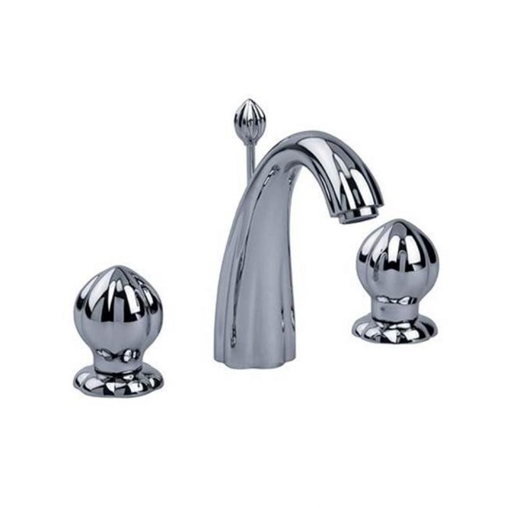 Minarett Widespread Lavatory Faucet In Sunshine With Metal Handles