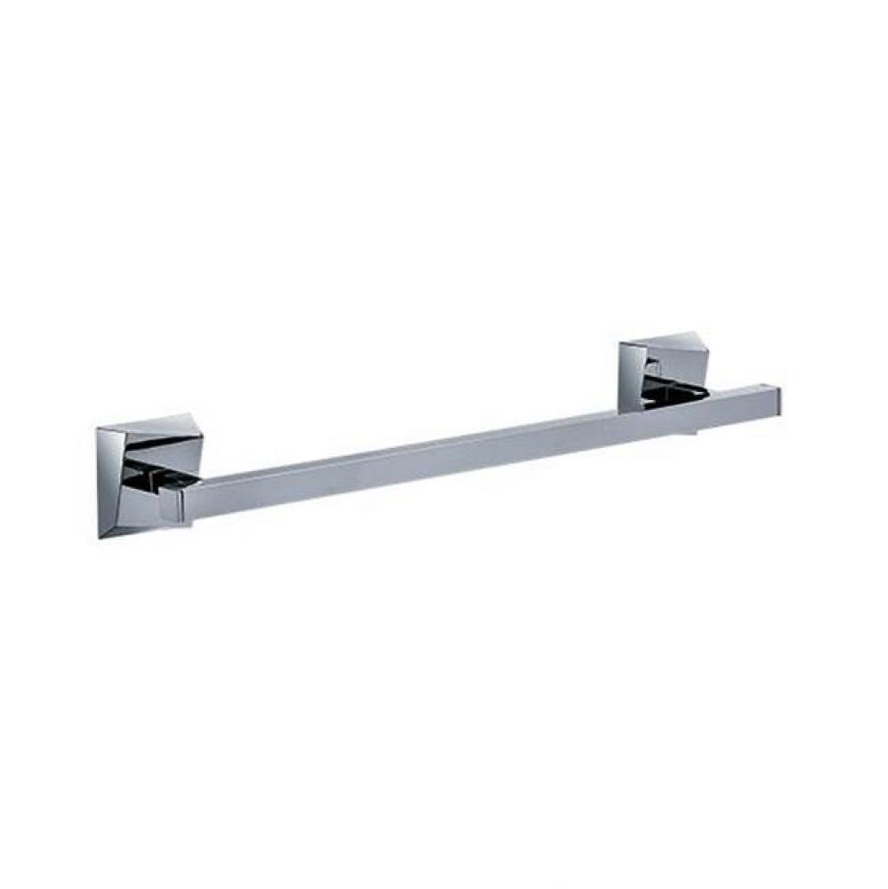 Turn Wall Mounted 18'' Single Towel Bar In Polished Nickel