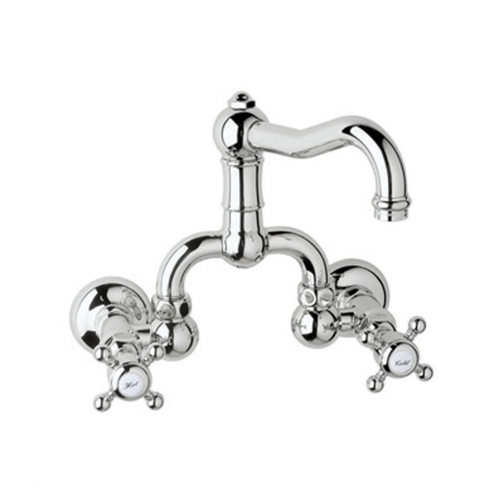 Rohl Country Bath Acqui Wall Mount Lavatory Bridge Faucet