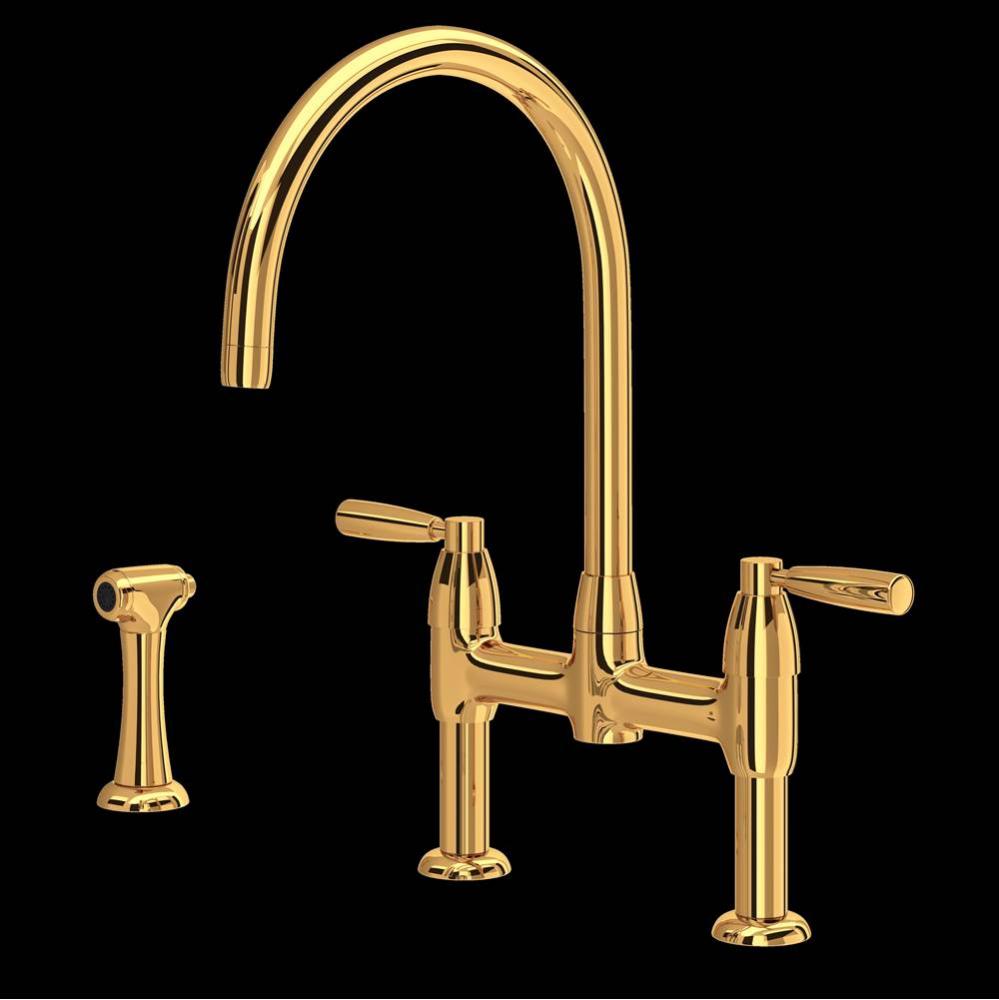 Holborn™ Bridge Kitchen Faucet With C-Spout and Side Spray