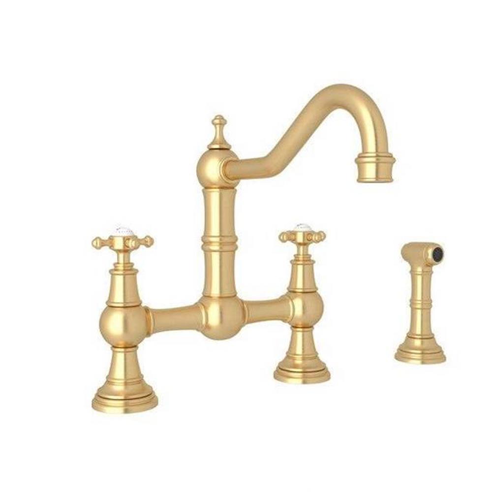 Edwardian™ Bridge Kitchen Faucet With Side Spray