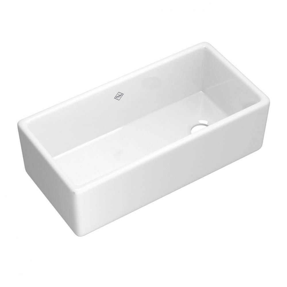 Shaker™ 36'' Single Bowl Farmhouse Apron Front Fireclay Kitchen Sink