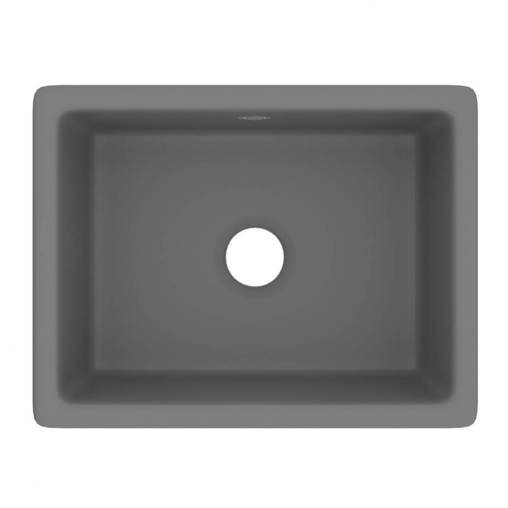 23'' Shaker Single Bowl Undermount Or Drop-in Fireclay Kitchen Sink