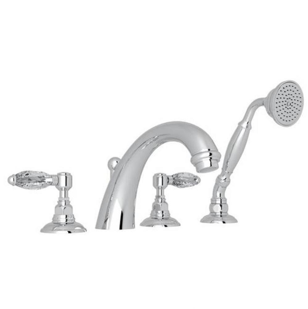 Rohl Country Bath San Julio Four Hole Deck Mounted Tub Filler