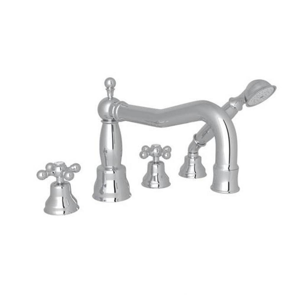 Arcana™ 4-Hole Deck Mount Tub Filler With Column Spout