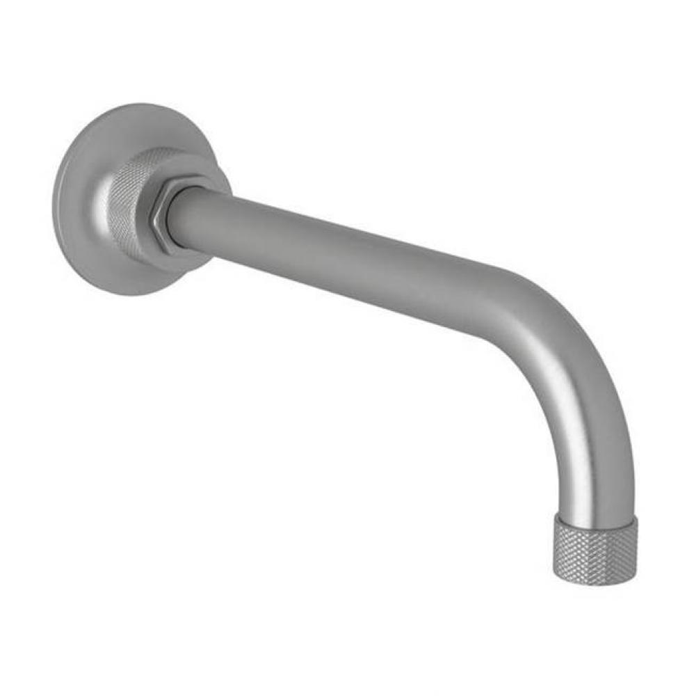 Rohl Michael Berman Graceline Wall Mounted 8 7/8'' Reach Tub Filler Spout In Pewter