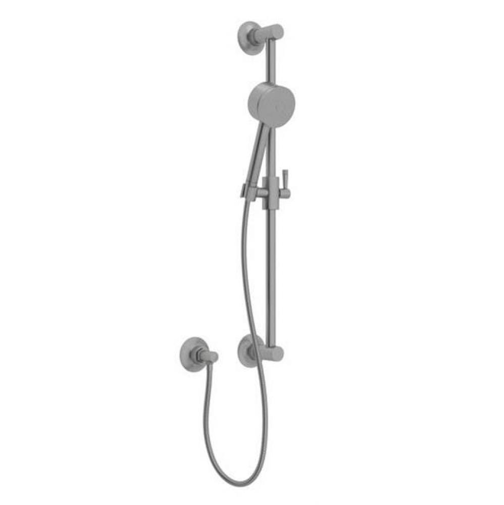 Rohl Michael Berman Graceline Shower Slide Rail Set With Handshower In Pewter