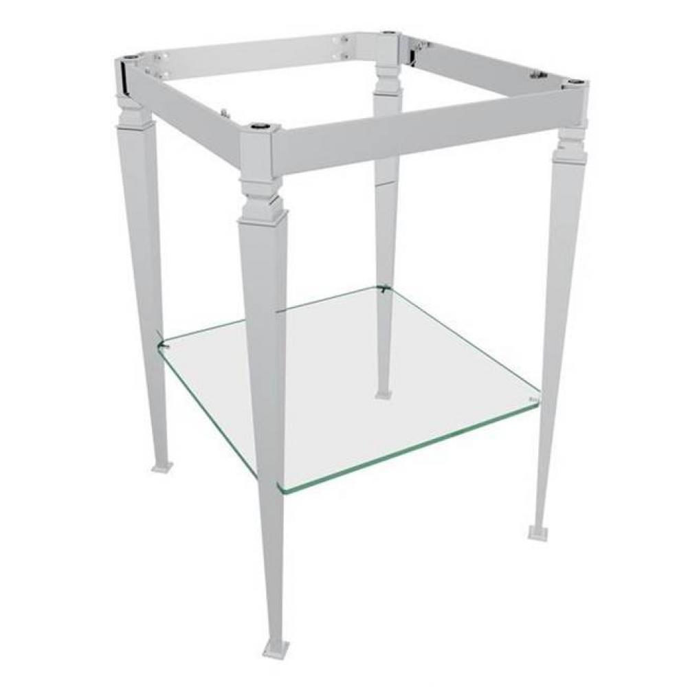 Wash Stand With Glass Shelf