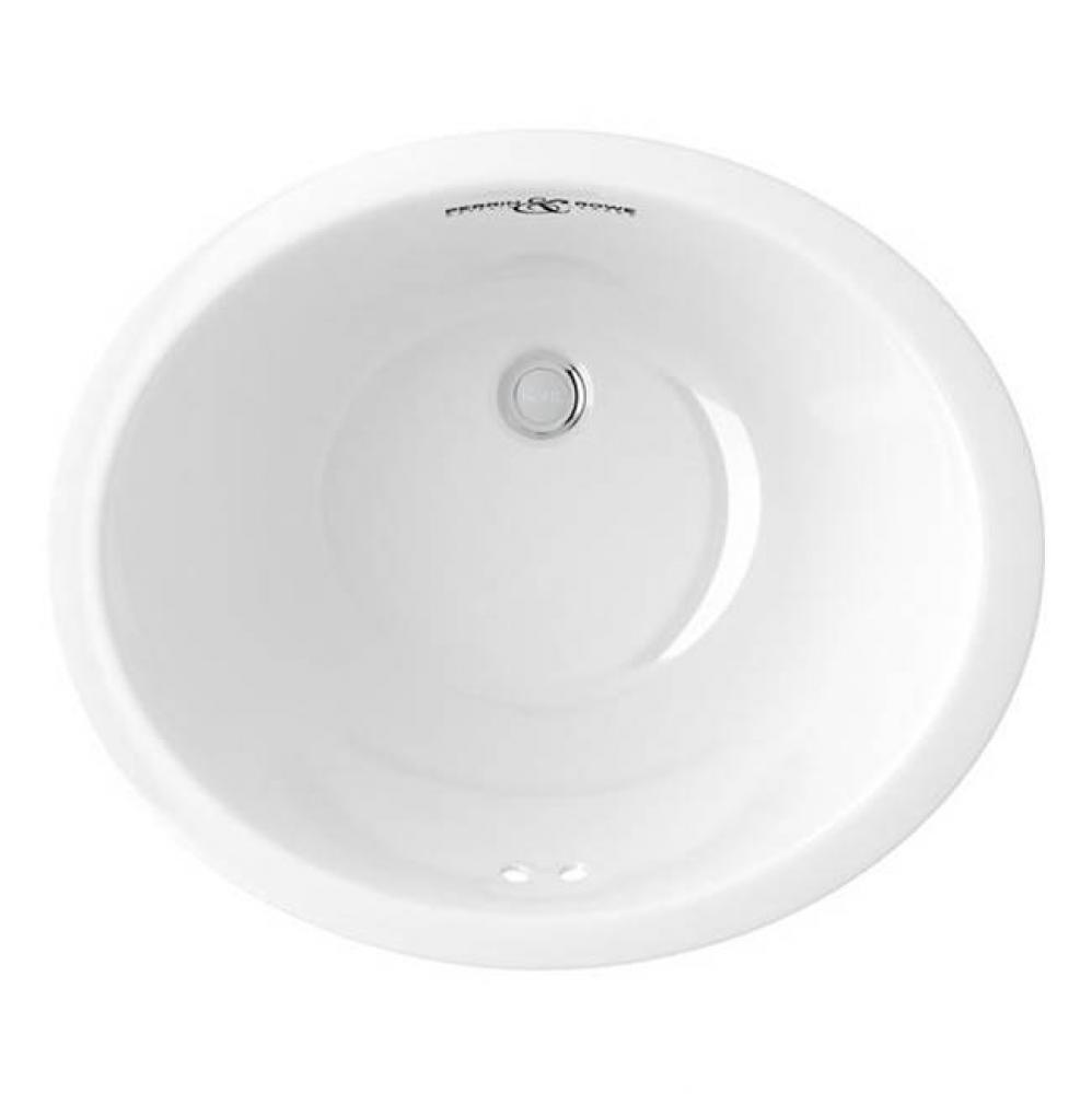 18'' x 15'' Oval Undermount Lavatory Sink