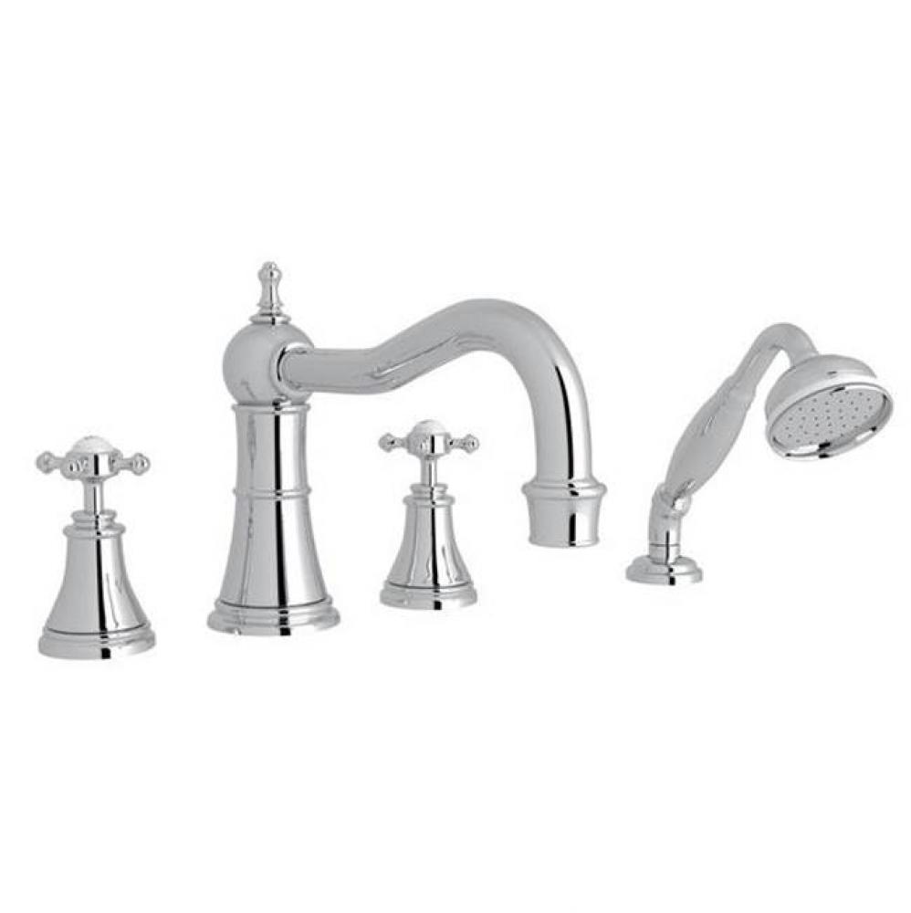 Georgian Era™ 4-Hole Deck Mount Tub Filler With Column Spout