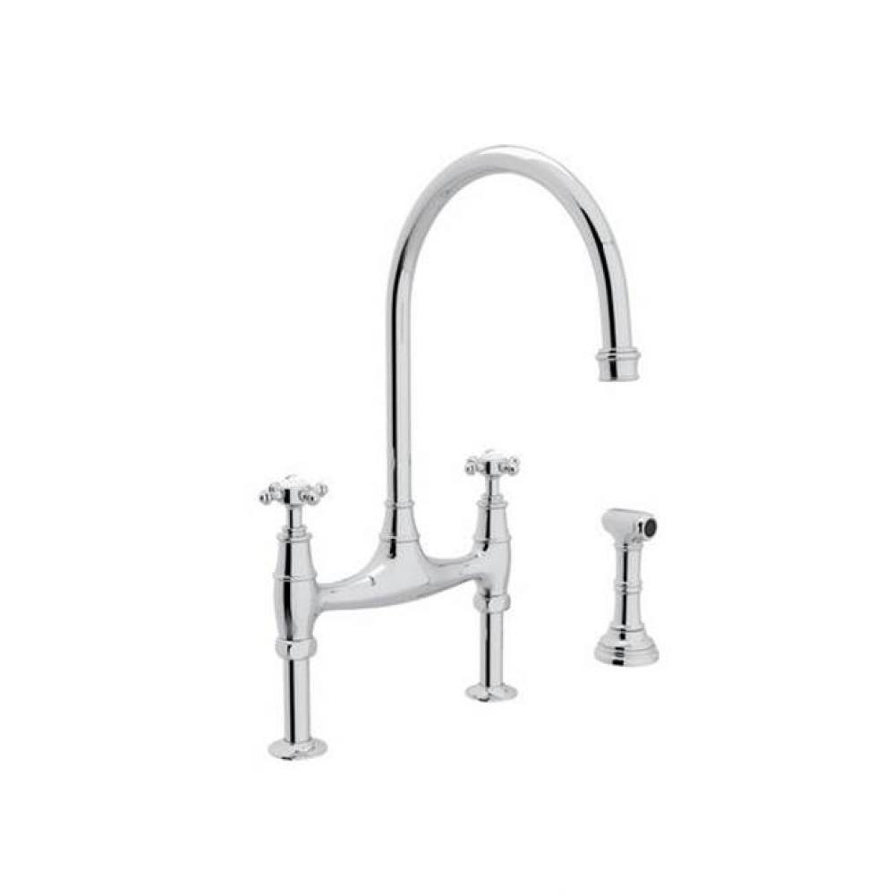 Georgian Era™ Bridge Kitchen Faucet With Side Spray