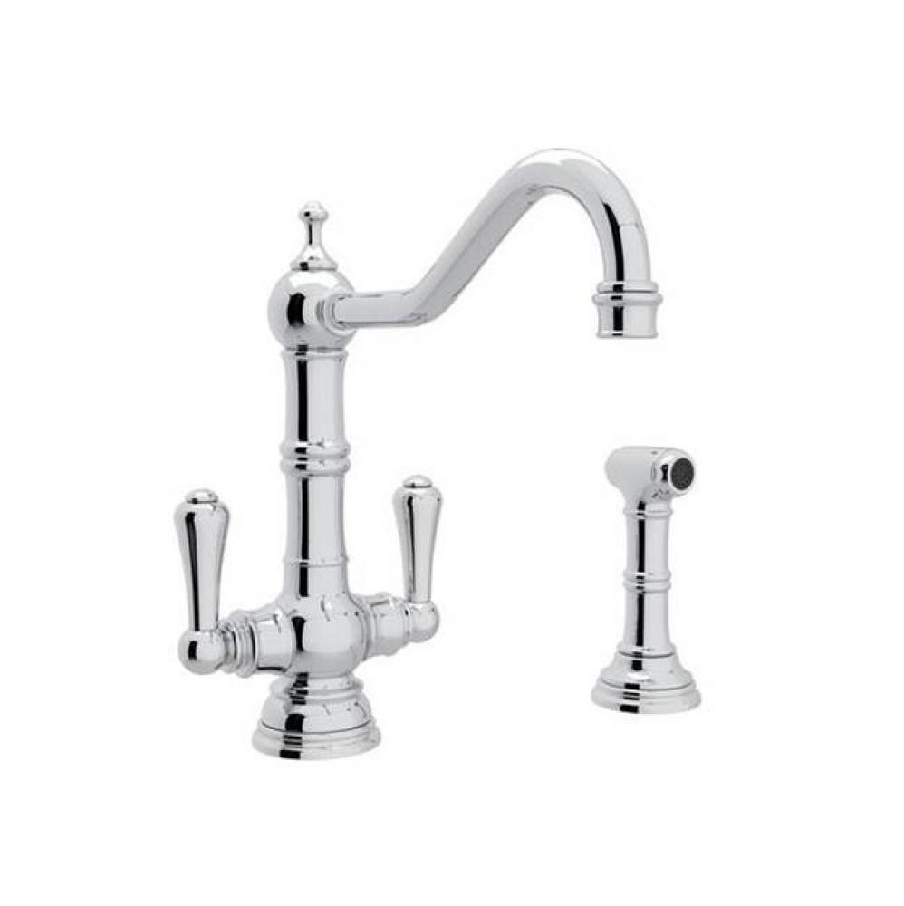 Edwardian™ Two Handle Kitchen Faucet With Side Spray