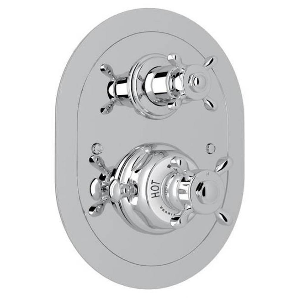 Edwardian™ 3/4'' Oval Thermostatic Trim With Volume Control