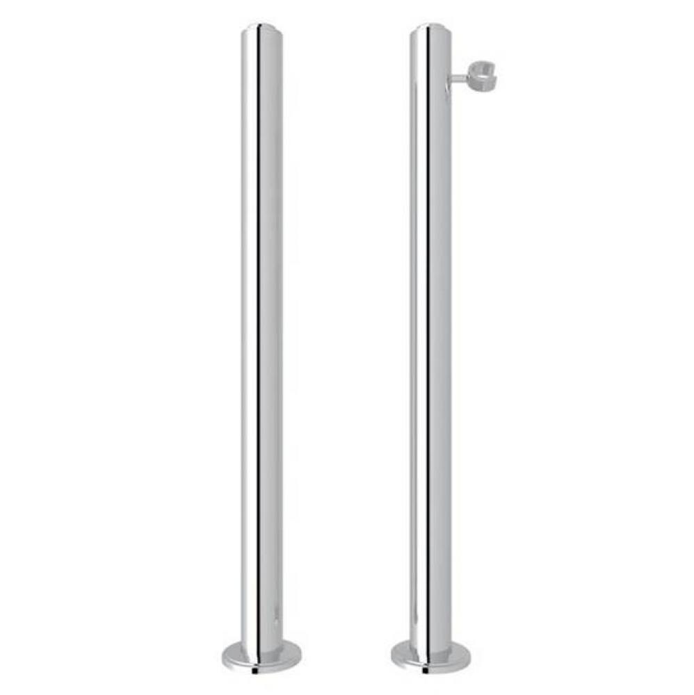 Perrin & Rowe® Floor Legs in Polished Chrome