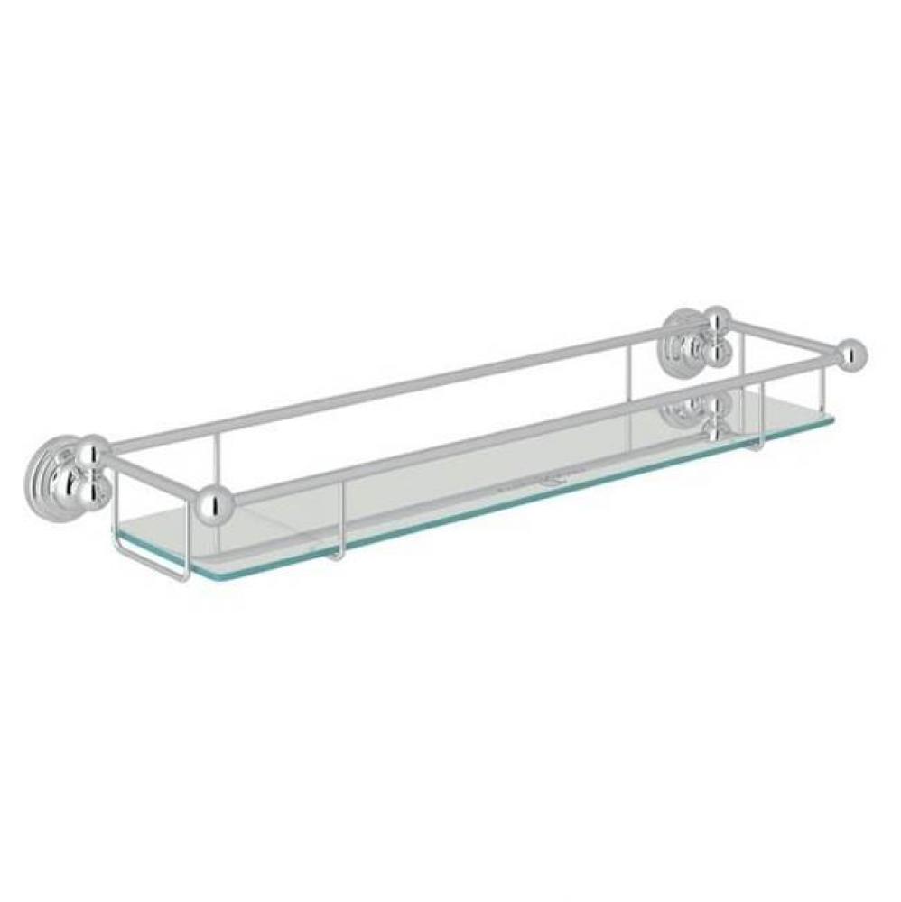 Edwardian™ Wall Mount Tempered Glass Vanity Shelf