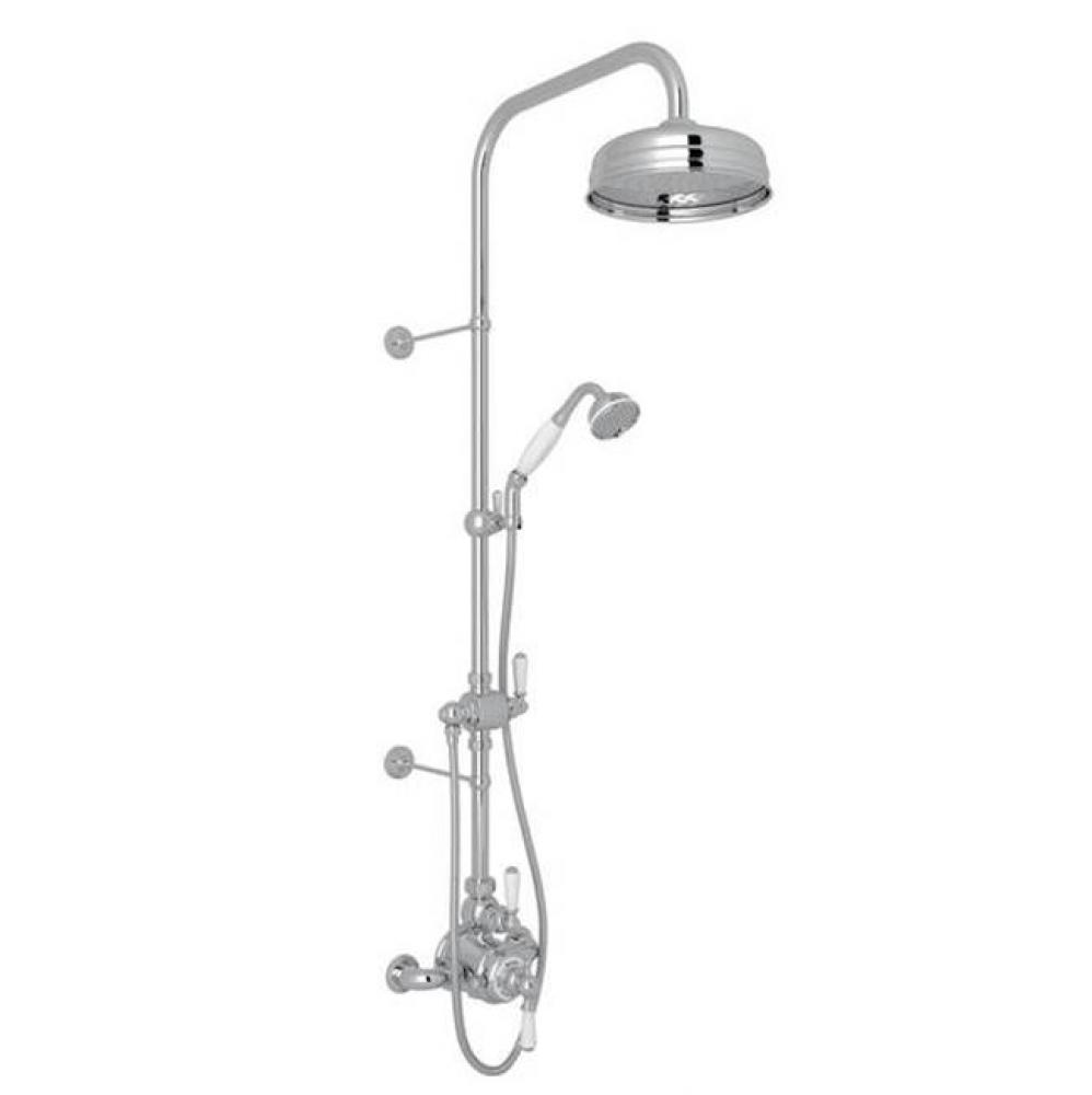 Edwardian™ 3/4'' Exposed Wall Mount Thermostatic Shower System