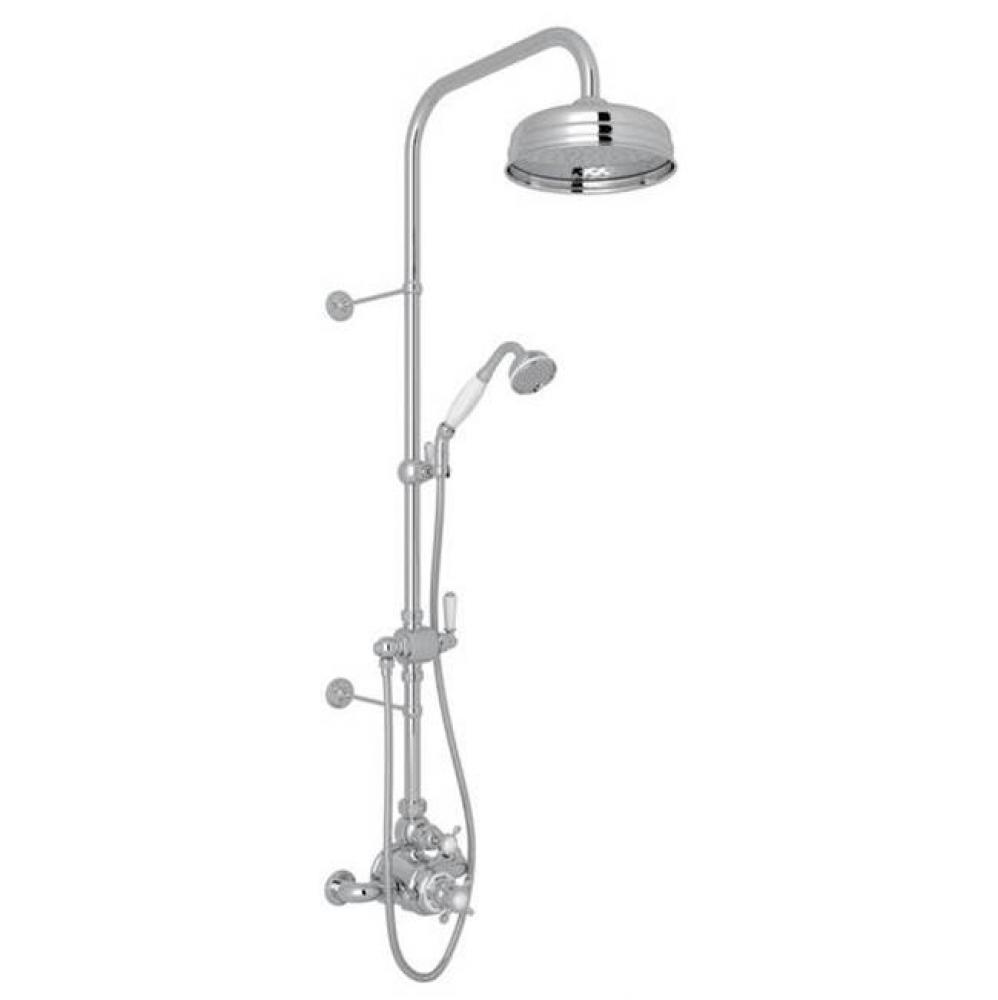 Edwardian™ 3/4'' Exposed Wall Mount Thermostatic Shower System