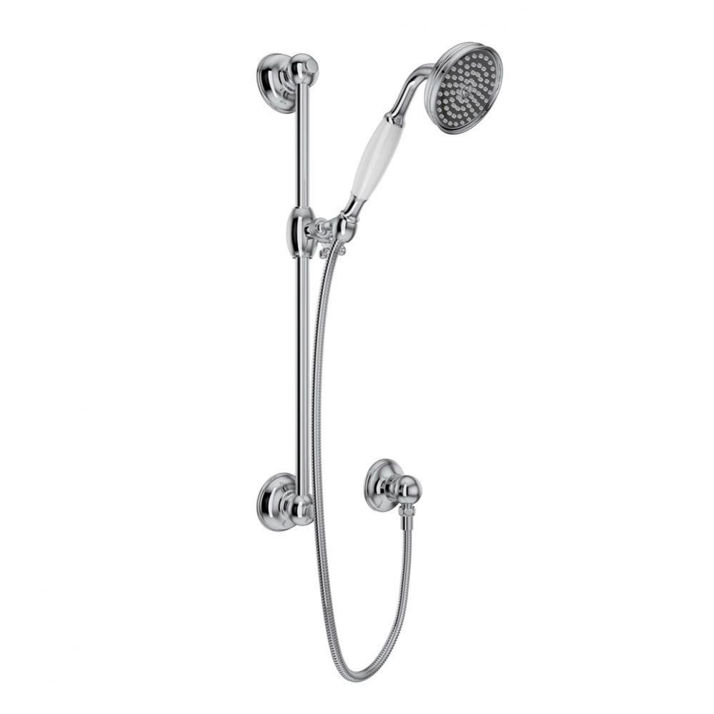 Handshower Set With 22'' Slide Bar and Single Function Handshower