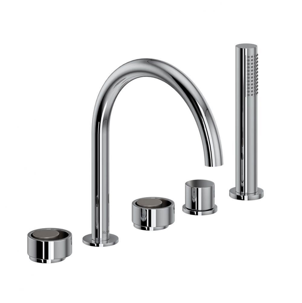 Eclissi™ 5-Hole Deck Mount Tub Filler With C-Spout