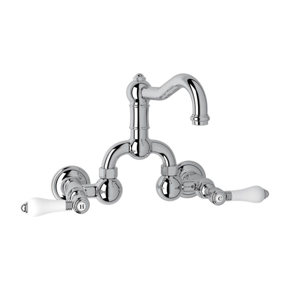 Acqui® Wall Mount Bridge Lavatory Faucet With Column Spout