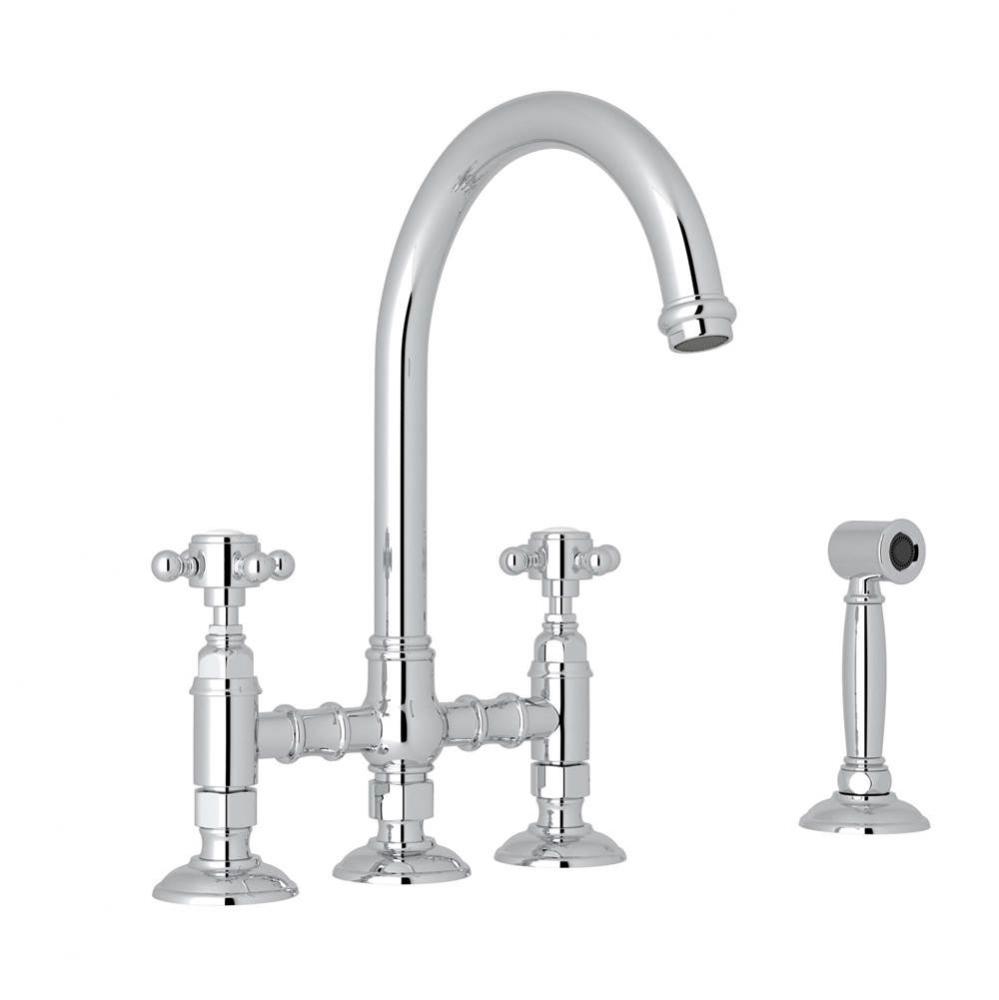 San Julio® Bridge Kitchen Faucet With Side Spray