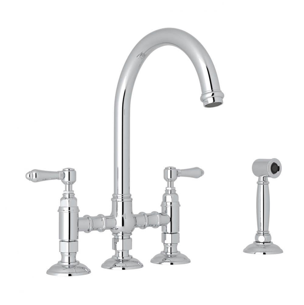 San Julio® Bridge Kitchen Faucet With Side Spray