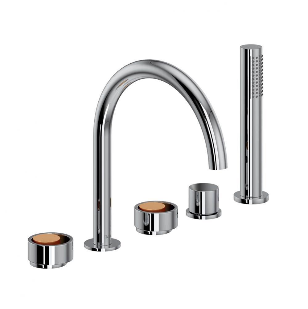 Eclissi™ 5-Hole Deck Mount Tub Filler With C-Spout