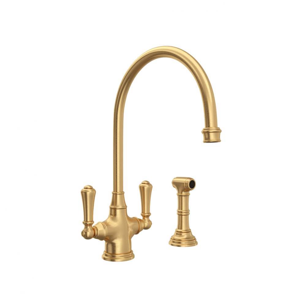 Georgian Era™ Two Handle Kitchen Faucet With Side Spray