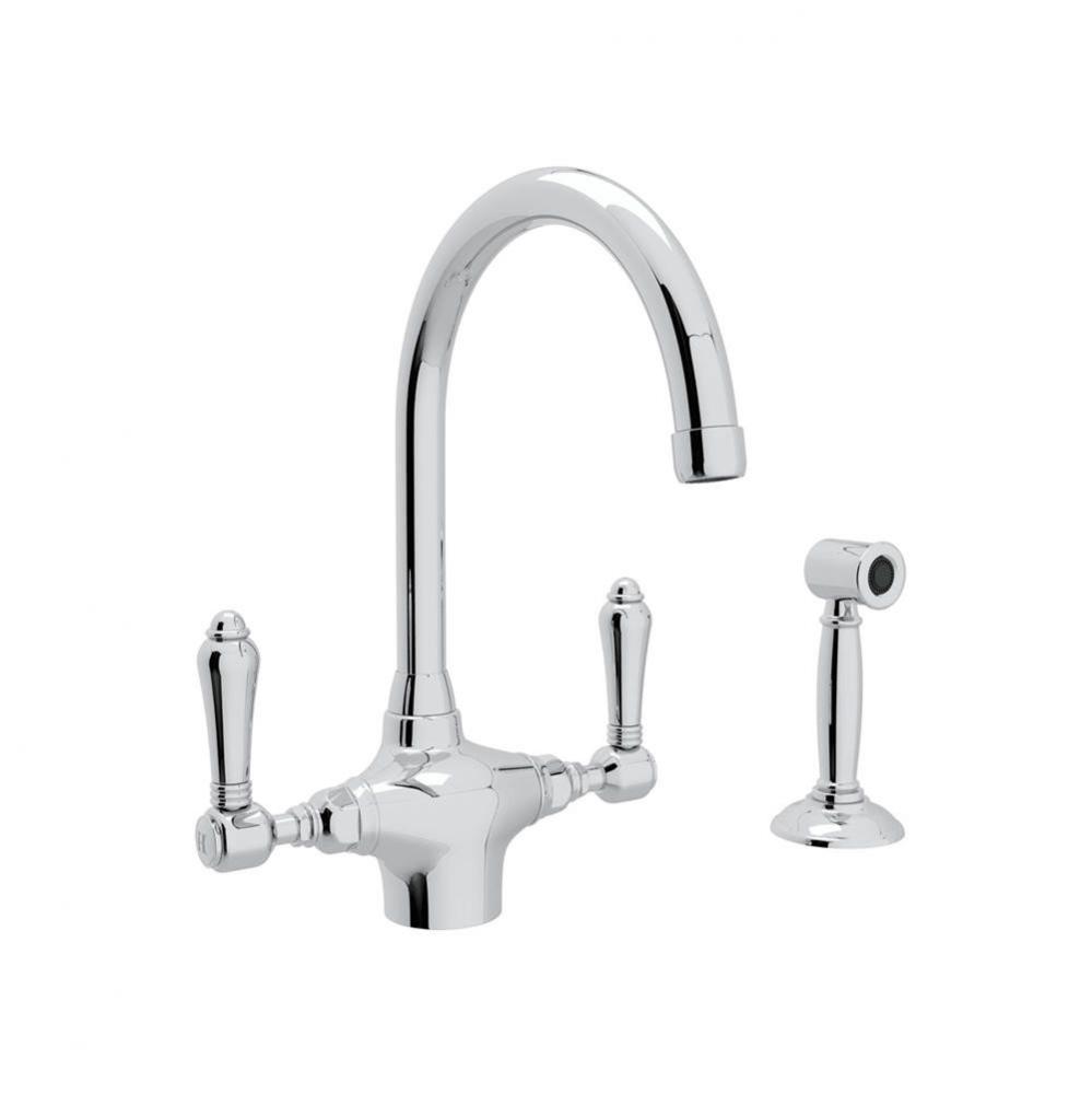 San Julio® Two Handle Kitchen Faucet With Side Spray