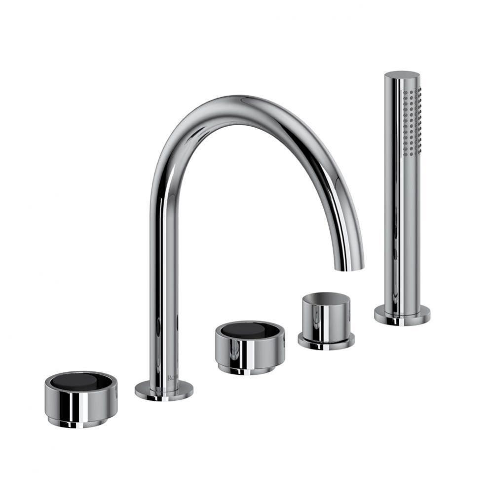 Eclissi™ 5-Hole Deck Mount Tub Filler With C-Spout