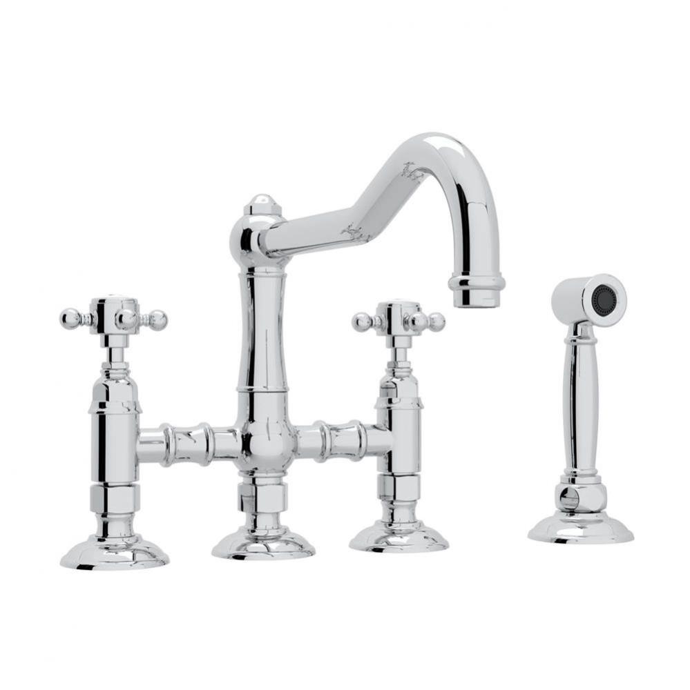 Acqui® Bridge Kitchen Faucet With Side Spray