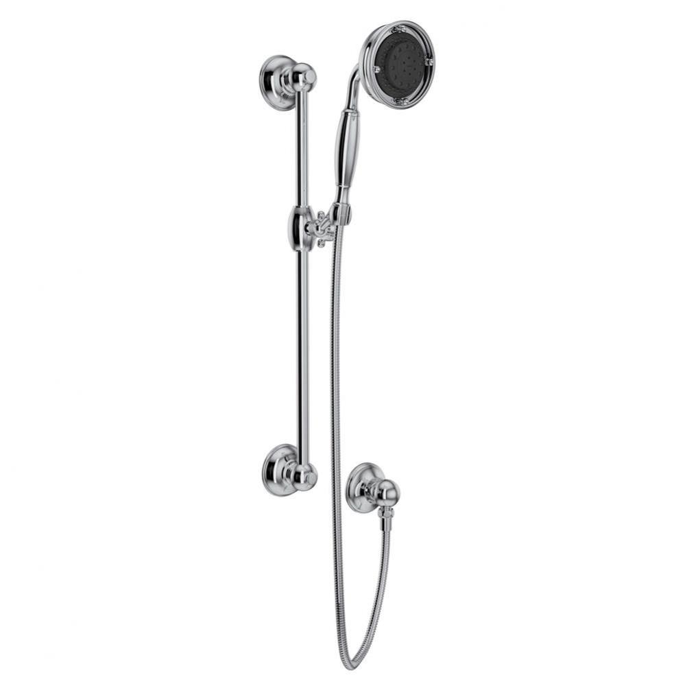 Handshower Set With 22'' Slide Bar and 3-Function Handshower