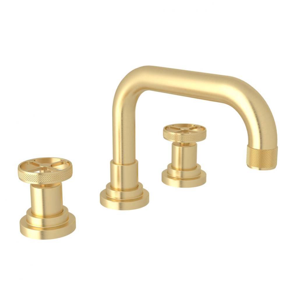 Rohl Campo Bath Deck Mounted Three Hole Widespread Lavatory Faucet In Bronze With 6 11/16'&ap