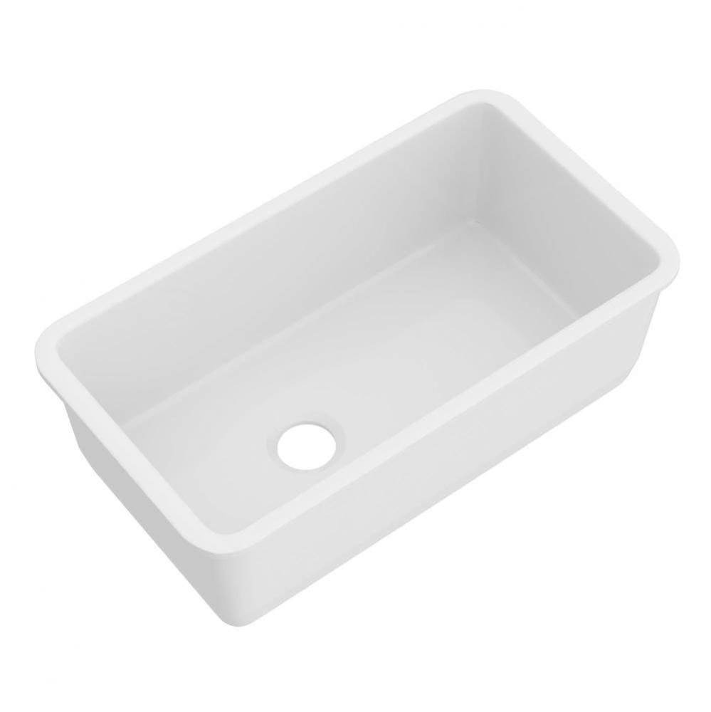 Allia™ 34'' Fireclay Single Bowl Undermount Kitchen Sink