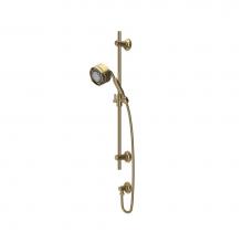 Rohl MB2046AG - Handshower Set With 24'' Slide Bar and 5-Function Handshower