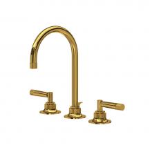 Rohl MB2019LMULB-2 - Graceline® Widespread Lavatory Faucet With C-Spout