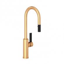 Rohl TR65D1LBSG - Tuario™ Pull-Down Bar/Food Prep Kitchen Faucet With C-Spout