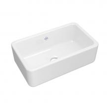 Rohl RC3018WH-C - Lancaster™ 30'' Single Bowl Farmhouse Apron Front Fireclay Kitchen Sink