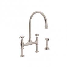 Rohl U.4718X-SEG-2 - Georgian Era™ Bridge Kitchen Faucet With Side Spray