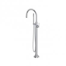 Rohl TAP05HF1LMAPC - Apothecary™ Single Hole Floor Mount Tub Filler Trim