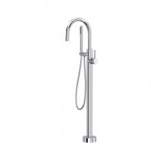 Rohl TTE06HF1LMAPC - Tenerife™ Single Hole Floor Mount Tub Filler Trim