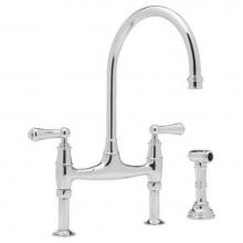 Rohl U.4719L-APC-2 - Georgian Era™ Bridge Kitchen Faucet With Side Spray