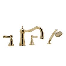 Rohl U.3747LS-APC - Georgian Era™ 4-Hole Deck Mount Tub Filler With Column Spout